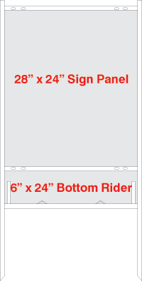 COLDWELL BANKER - AZ MOVES / Frames / 28" x 24" White "Castle Top" Bottom Rider Frame