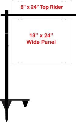 COLDWELL BANKER - AZ MOVES / Posts / Cross Arm Stake Black