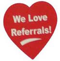 HALSTEAD PROPERTIES / Accessories / We Love Referrals - Red (large)