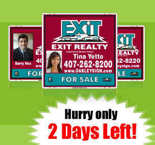 Oakley Signs Graphics Special Offers for EXIT Real Estate Professionals
