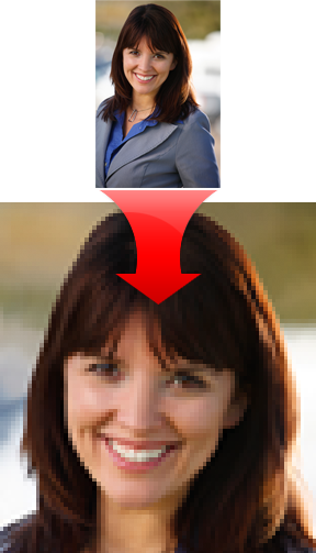 Enlarging low res images.