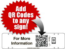 Add a QR Code to any sign or rider
