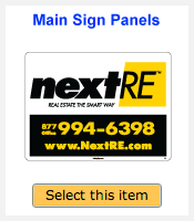 NextRE Real Estate Sign Panels