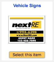NextRE Real Estate Vehicle Signs