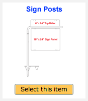RE/MAX Real Estate Sign Posts