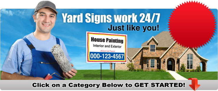 Yard Signs for your business