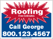 Roofing Yard Signs