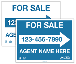 For Sale & Open House Panels