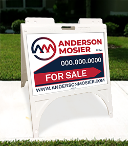 White 18" x 24" Sidewalk Sign Unit - Custom