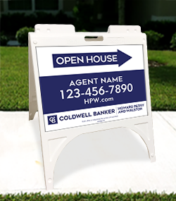 White 18" x 24" Sidewalk Sign Unit - Custom