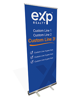 80" x 33" Retractable Banner & Stand