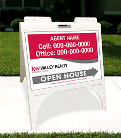 White 18" x 24" Sidewalk Sign Unit - Custom