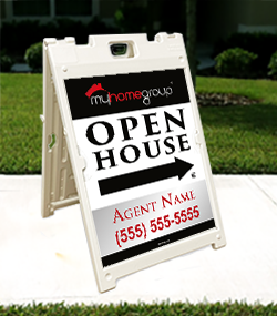 White 24" x 18" Sidewalk Sign Unit - Custom