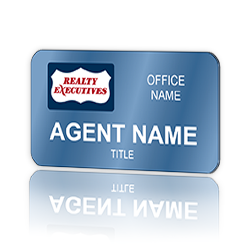 1.5" x 3" Full Color Matte Plastic Badge (NB3)