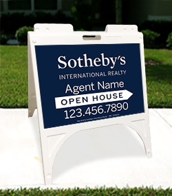 White 18" x 24" Sidewalk Sign Unit - Custom