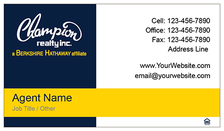 Business card template