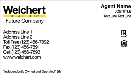 Business card template