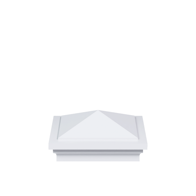 Plastic Princeton Colonial Post Cap - White Triangle