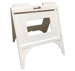 18" x 24" White Plastic A Frame