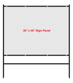 ERA Real Estate Realtor Signs 36 X 48 Black Angle Iron Frame