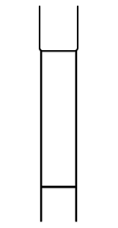 Replacement Round Rod Stake Used with Cor-x Brochure Box