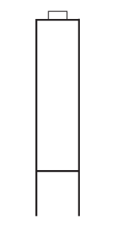 "On The Go" Black Round Rod Stake