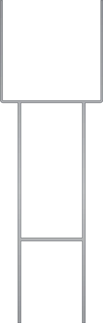 1/4" Wire Stake Used with 4-mil Cor-x Signs