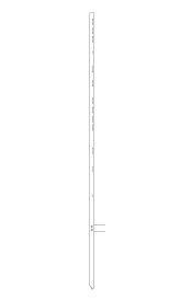 Universal White Angle Iron Stake