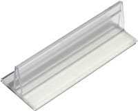 Clear Plastic Adhesive Rider Sign Holders - 6 per bag