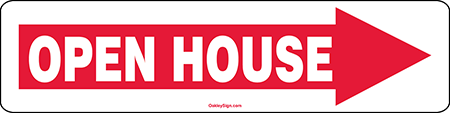 Open House W/ Arrow Poly 6"x24" Rider