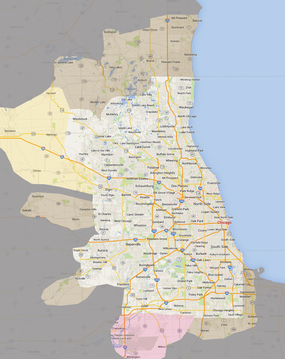 Sign Installation Service Areas and Routes