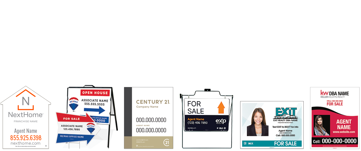 Century 21 Exp Realty Realty ONE Group Keller Williams RE/MAX and Independent Firm Custom Logos! Berkshire Hathaway Coldwell Banker