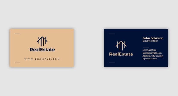 real estate business card ideas