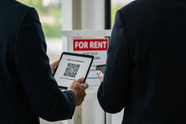 QR codes on real estate signs