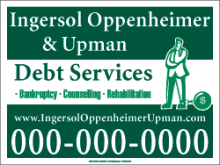 Debt Services 18 X 24 Yard Signs Debt Services 18 X 24 Yard Sign