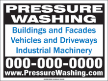 Pressure Wash 18 X 24 Yard Signs Pressure Wash 18 X 24 Yard Sign