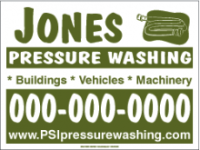 Pressure Wash 18 X 24 Yard Signs Pressure Wash 18 X 24 Yard Sign