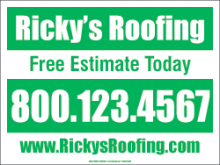 Roofing 18 X 24 Yard Signs Roofing 18 X 24 Yard Sign