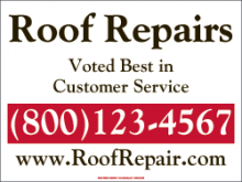 Roofing 18 X 24 Yard Signs Roofing 18 X 24 Yard Sign