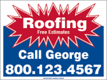 Roofing 18 X 24 Yard Signs Roofing 18 X 24 Yard Sign